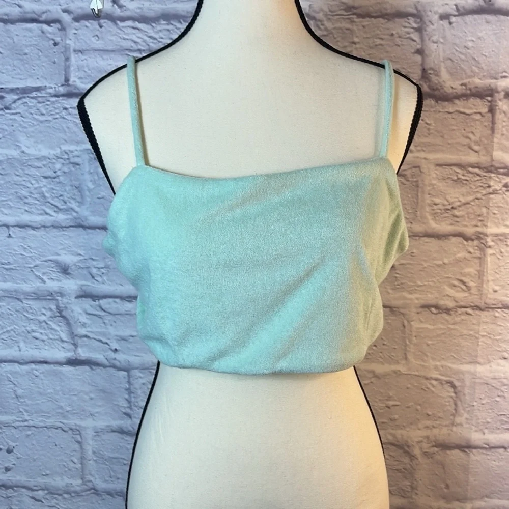 NWT 7 For All Mankind 3Piece Set,Pistachio/Green Size M,Shorts,Bralette,… - Picture 7 of 14